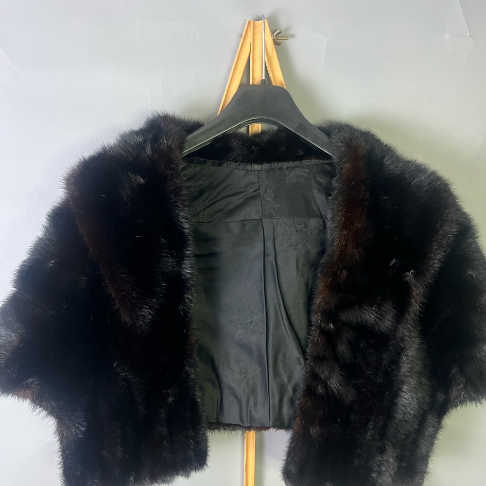 Hand Crafted Black Faux Fur Teddy Jacket